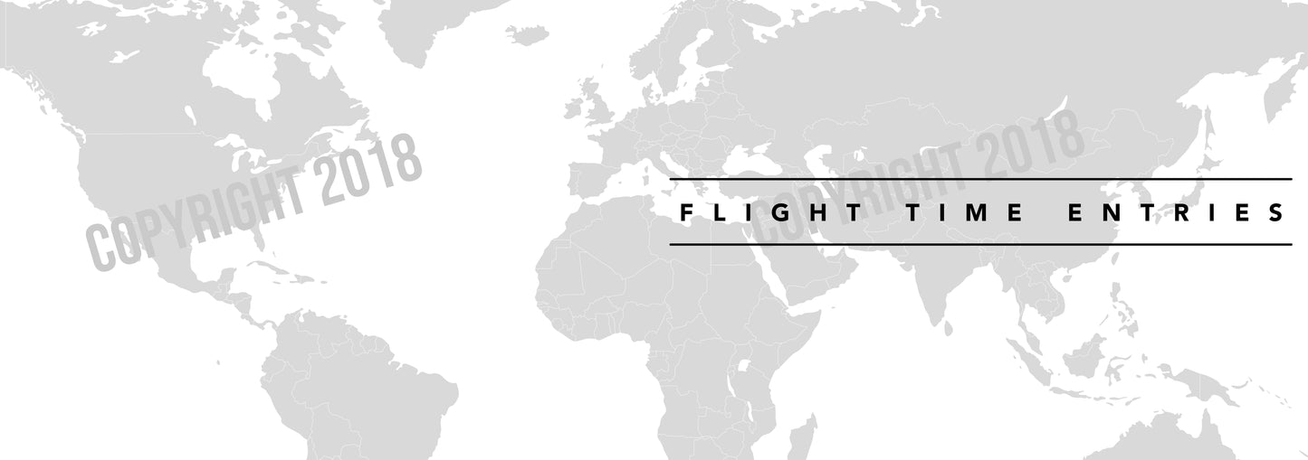 Personalised Pilot Logbook - Jet Black - Leather