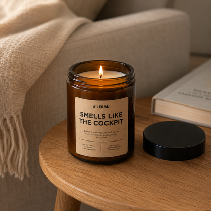 Aileron Scented Candle | Smells Like the Cockpit