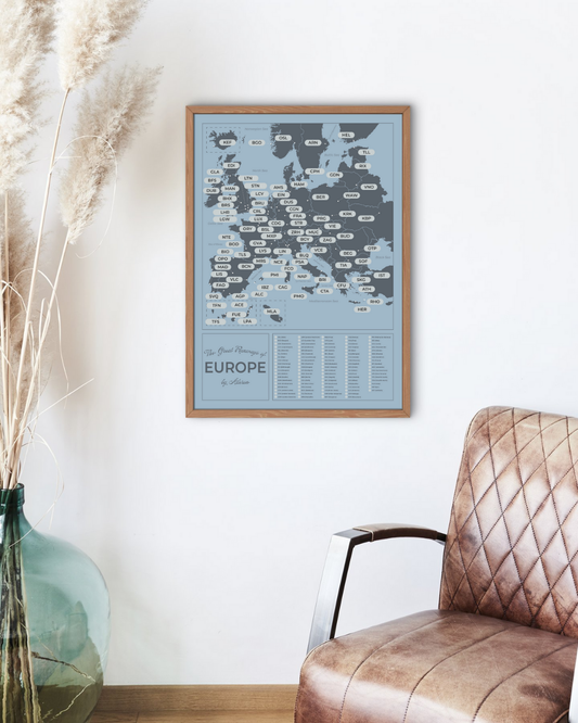 The Aileron European Airport Scratch Map — Presale Now Open