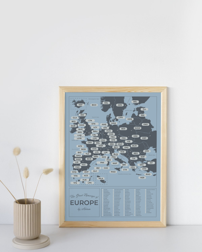 The Aileron European Airport Scratch Map — Presale Now Open