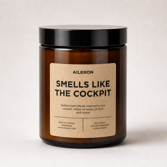 Aileron Scented Candle | Smells Like the Cockpit