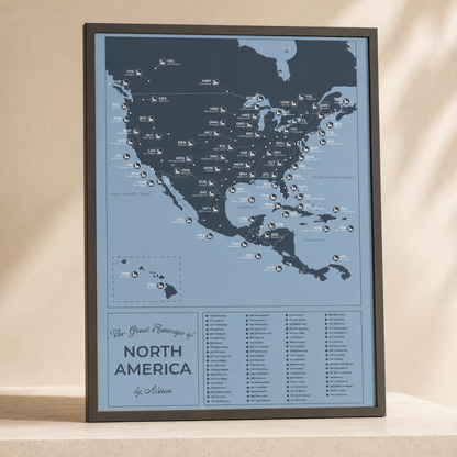 The Aileron North America Airport Scratch Map