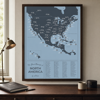 The Aileron North America Airport Scratch Map