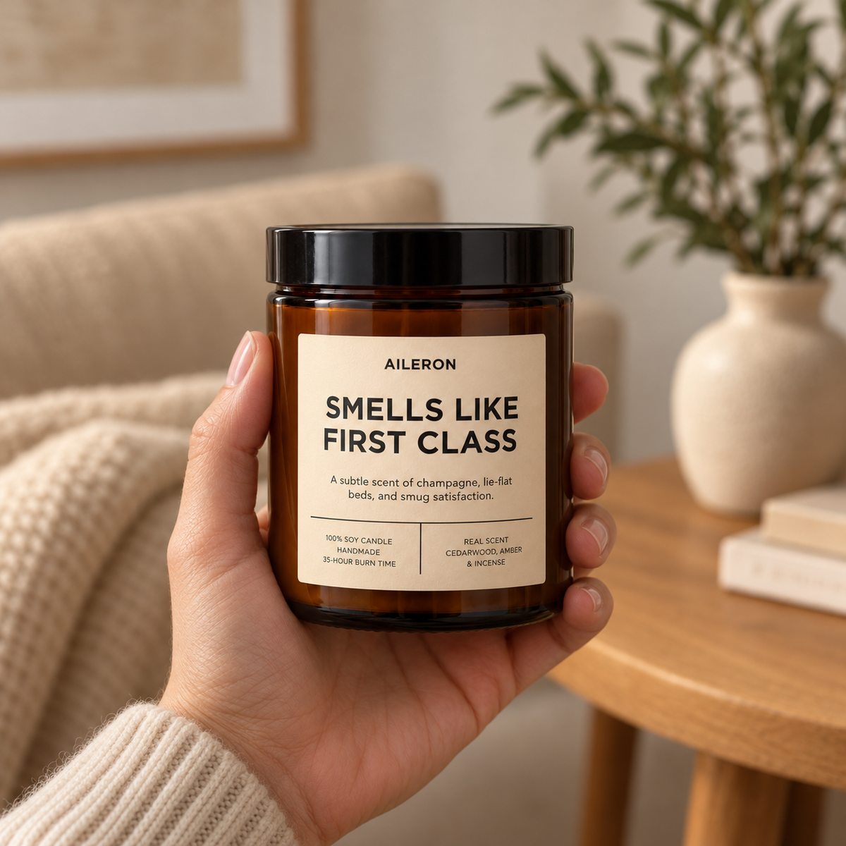 Aileron Scented Candle | Smells Like First Class