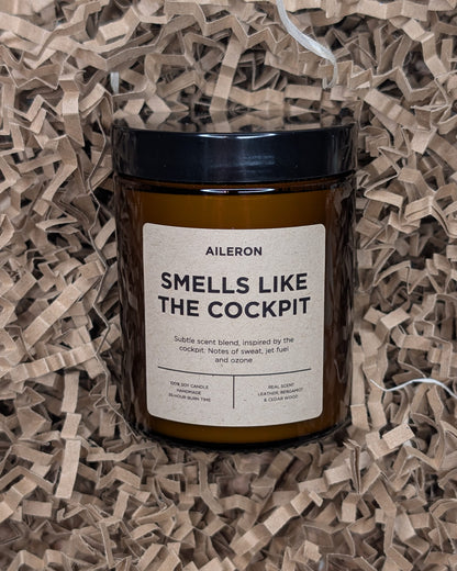 Smells like the cockpit scented candle