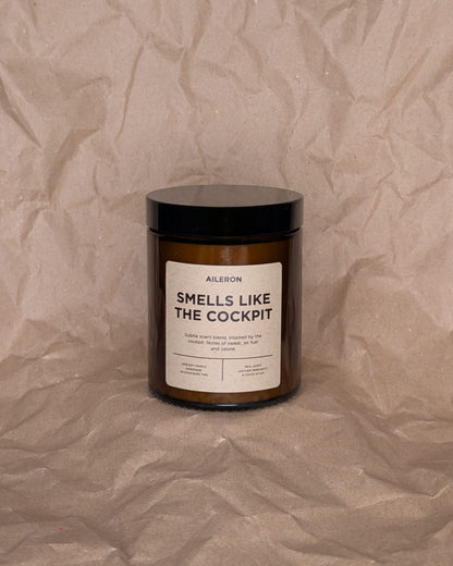 Smells like the cockpit scented candle