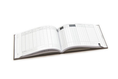 Digital Print - Personalised Pilot Logbook - Silver Flare - Leather