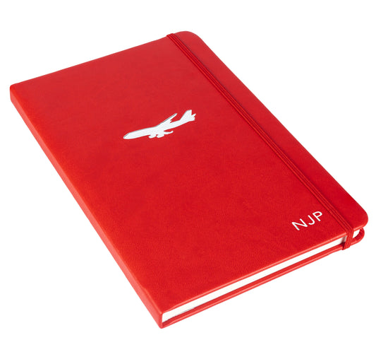 Boeing 747 Notebook in Rotary Red