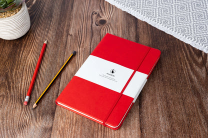 Boeing 747 Notebook in Rotary Red