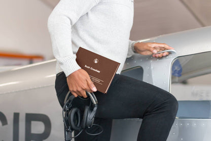 Digital Print - Personalised Pilot Logbook - Recycled Heritage Hickory Leather